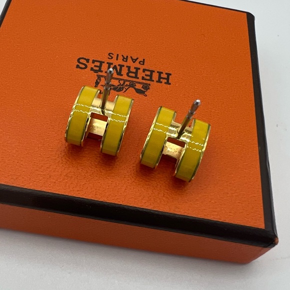 Authentic Hermes Mini Pop H earrings - Picture 13 of 15